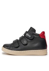 BOSS - Boss Sneakersy J09207 S Czarny. Kolor: czarny. Materiał: skóra #5