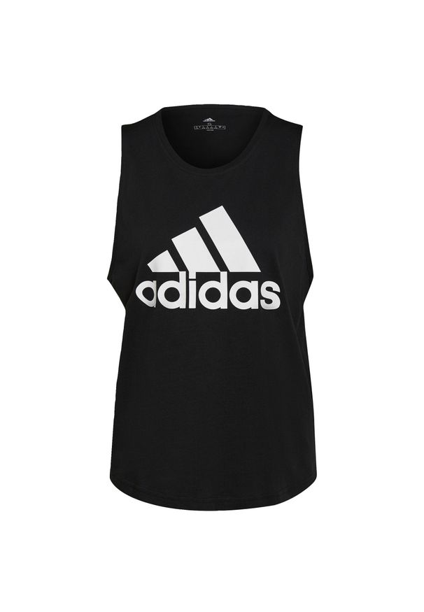 Koszulka Kobieta Adidas Essentials Big czarny. Kolor: biały, wielokolorowy, czarny