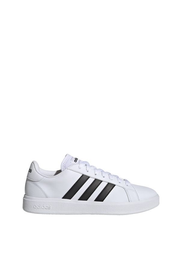 Adidas - Grand Court TD Lifestyle Court Casual Shoes. Okazja: na co dzień. Kolor: biały, wielokolorowy, czarny. Materiał: materiał. Sport: turystyka piesza