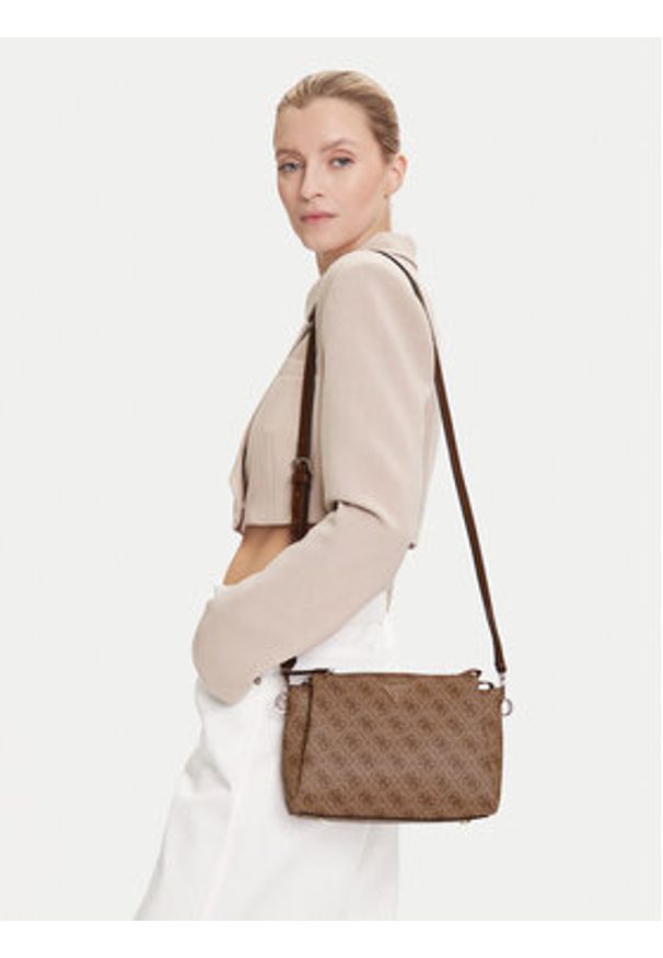 Guess Torebka Noelle II HWBG96 72120 Brązowy. Kolor: brązowy. Materiał: skórzane