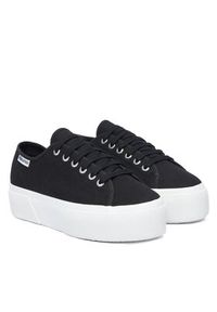 Superga Tenisówki 3790 Platform S3134MW Czarny. Kolor: czarny. Materiał: materiał. Obcas: na platformie #5