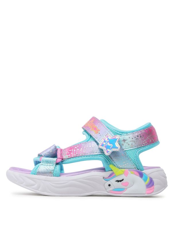 skechers - Sandały Skechers Majestic Bliss 302682L/PRMT Purple Multi. Materiał: materiał