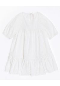 ZIMMERMANN KIDS - Haftowana sukienka Aliane. Kolor: biały. Materiał: bawełna. Wzór: haft