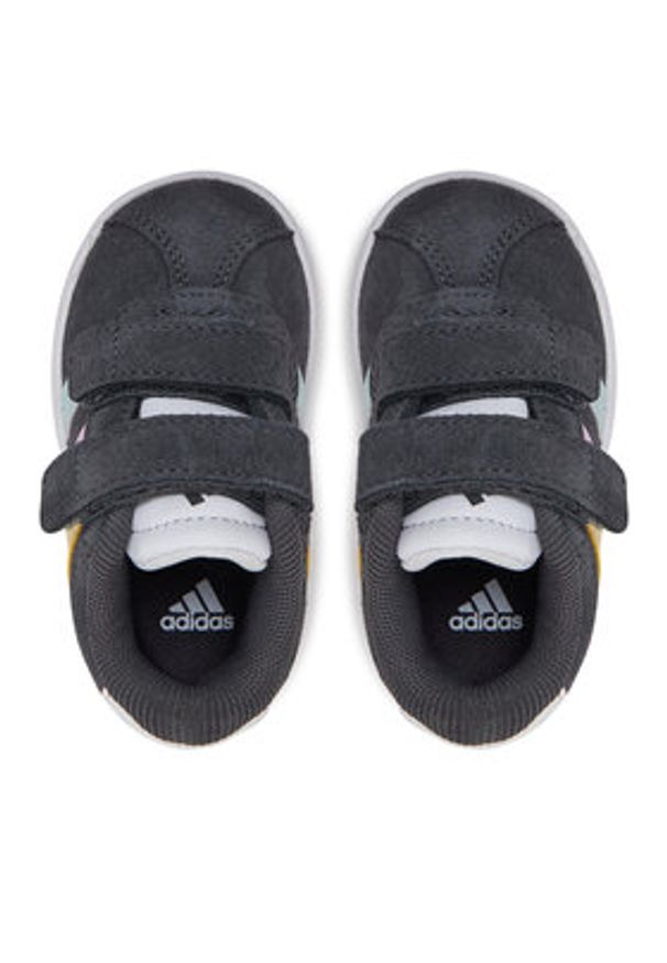 Adidas - adidas Sneakersy VL Court 3.0 JH6308 Szary. Kolor: szary. Materiał: zamsz, skóra
