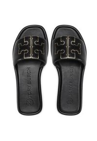 Tory Burch Klapki Doublet Sport Slide 79985 Czarny. Kolor: czarny. Materiał: skóra. Styl: sportowy #2