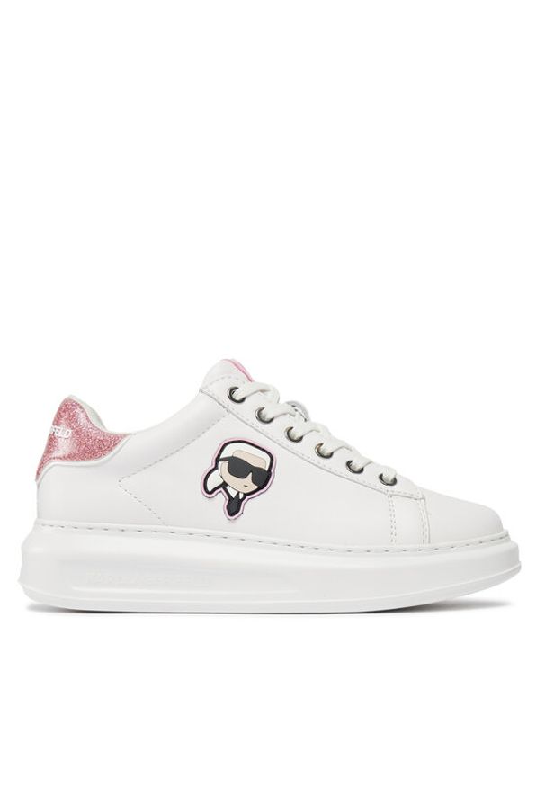 Karl Lagerfeld - KARL LAGERFELD Sneakersy KL62530N Biały. Kolor: biały. Materiał: skóra