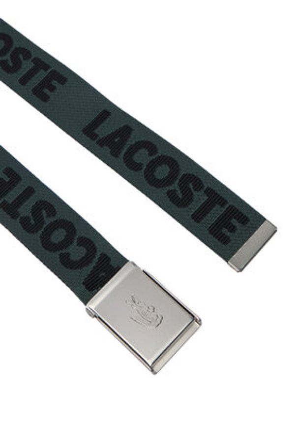Lacoste Pasek Męski RC4104 Granatowy. Kolor: niebieski. Materiał: materiał