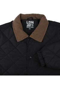 Przejściowa (Delikatnie Ocieplona) Kurtka Pikowana - Brave Soul - Czarna. Kolor: czarny. Materiał: tkanina, poliester. Sezon: wiosna, zima, jesień #4