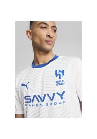 Puma - Al Hilal Saudi F.C. Męska koszulka wyjazdowa Stade Rennais F.C. PUMA. Kolor: biały, wielokolorowy, niebieski