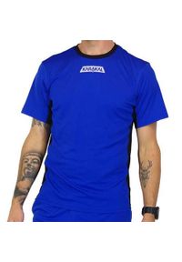 KARAKAL - Koszulka sportowa męska Karakal Pro Tour Tee. Kolor: niebieski. Materiał: poliester. Długość rękawa: krótki rękaw. Długość: krótkie