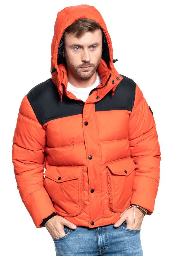 Lee - MĘSKA KURTKA ZIMOWA LEE PUFFER JACKET POINCIANA L86NSZOL. Sezon: zima