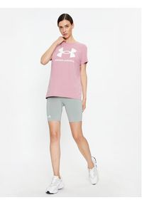 Under Armour T-Shirt Ua W Sportstyle Logo Ss 1356305 Różowy Loose Fit. Kolor: różowy. Materiał: bawełna #4