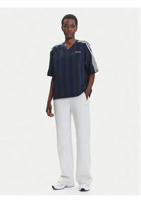 Adidas - adidas T-Shirt Linear JY2854 Granatowy Oversize. Kolor: niebieski. Materiał: syntetyk