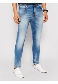 Tommy Jeans Jeansy Austin DM0DM09555 Niebieski Slim Fit. Kolor: niebieski