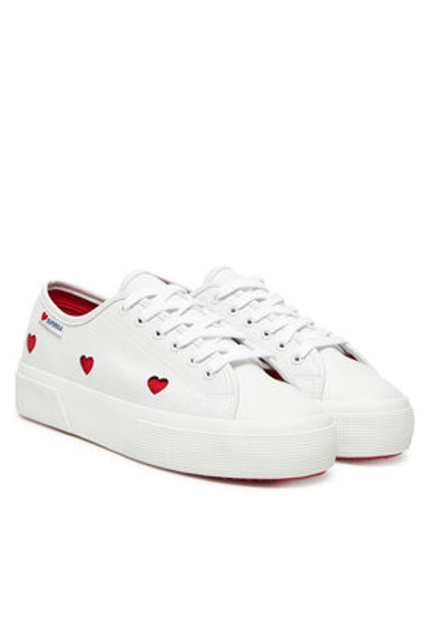 Superga Tenisówki S8137HW 3740 Biały. Kolor: biały. Materiał: materiał