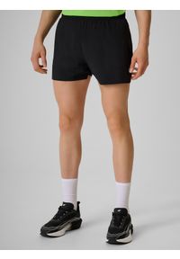 4f - 4F Spodenki do biegania szybkoschnące męskie - czarne M. Kolor: czarny. Długość: krótkie. Sport: bieganie, fitness #2