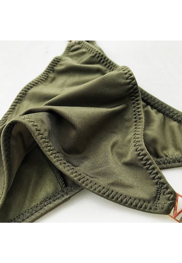 Intica - Majtki bikini z ozdobnymi paseczkami Zaylee. Kolor: czarny. Materiał: materiał