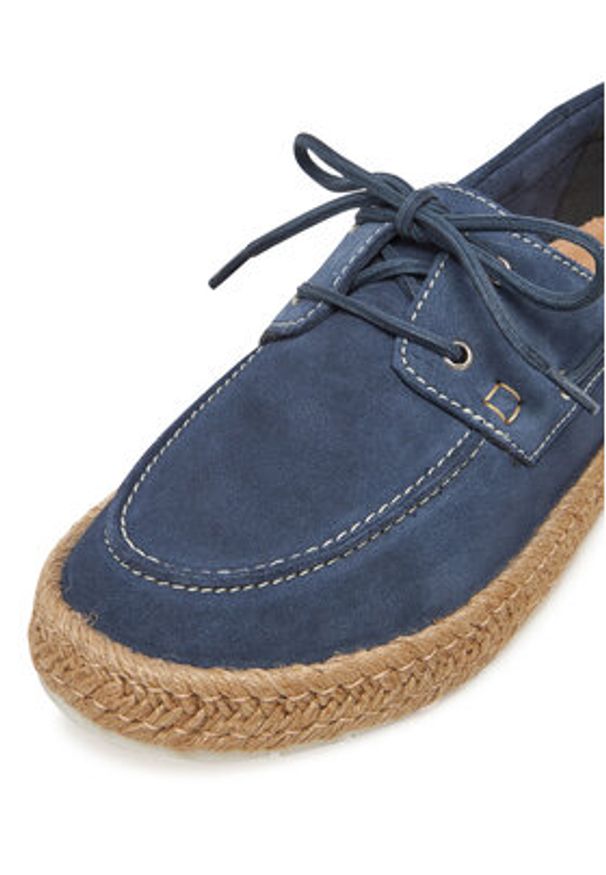 Gino Rossi Espadryle BUMPER-01 MI08 Niebieski. Kolor: niebieski. Materiał: zamsz, skóra