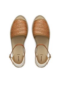 Geox Espadryle D Lampedusa D55V0B 02MLM C5FH6 Brązowy. Kolor: brązowy. Materiał: materiał #5