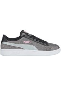 Buty dla dzieci Puma Smash v2 Glitz Glam. Kolor: szary. Sport: turystyka piesza #1