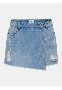 only - ONLY Spódnica jeansowa Texas 15227220 Niebieski Regular Fit. Kolor: niebieski. Materiał: bawełna #6