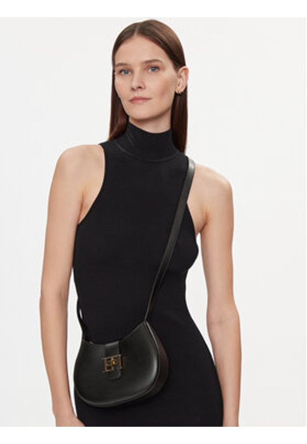 Elisabetta Franchi Torebka BS-41F-41E2-V550 Czarny. Kolor: czarny. Materiał: skórzane