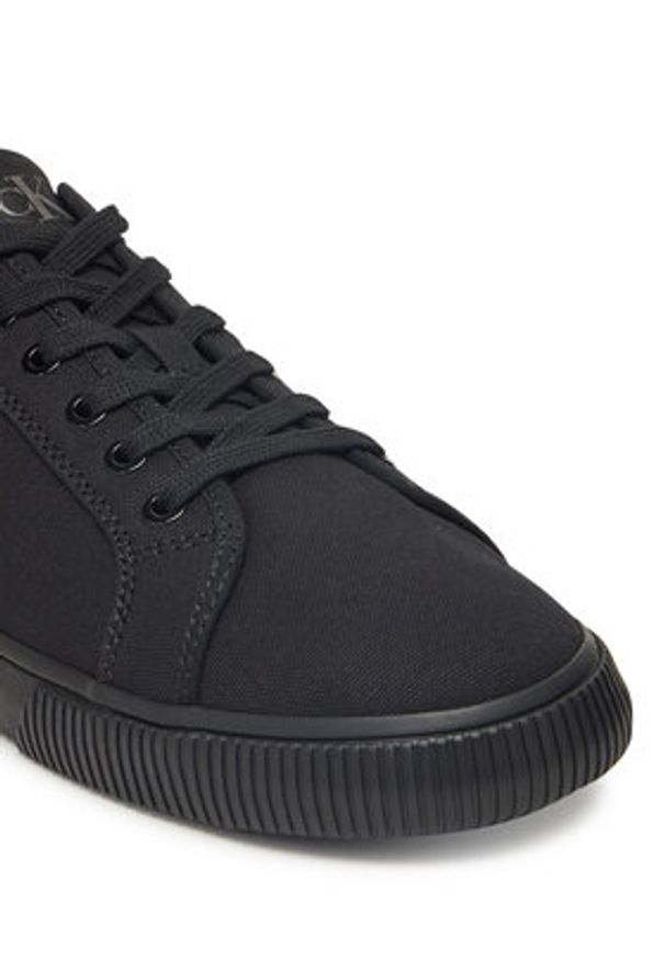 Calvin Klein Jeans Tenisówki Ess Vulc Low Mg Canvas YM0YM01209 Czarny. Kolor: czarny. Materiał: materiał
