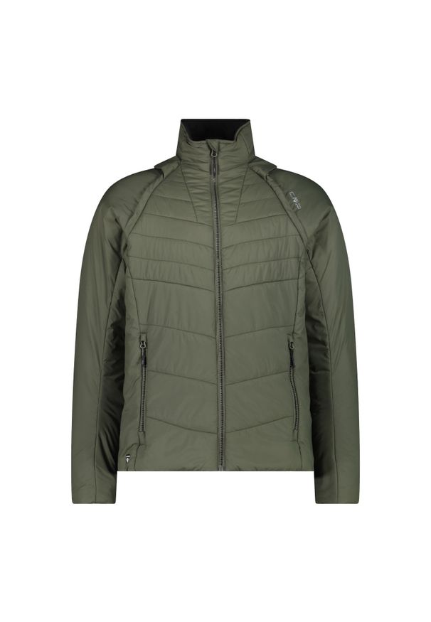 Kurtka puchowa z odpinanymi rękawami CMP. Kolor: zielony. Materiał: puch. Sport: narciarstwo