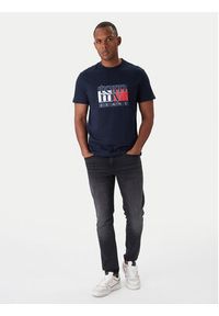 Tommy Jeans T-Shirt DM0DM21977 Granatowy Regular Fit. Kolor: niebieski. Materiał: bawełna #3