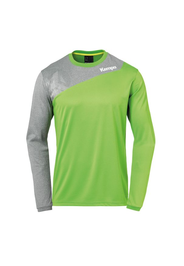 KEMPA - Dżersej z długim rękawem Kempa Core 2.0. Kolor: wielokolorowy, szary, zielony. Materiał: jersey. Długość rękawa: długi rękaw. Długość: długie. Sport: fitness, piłka ręczna