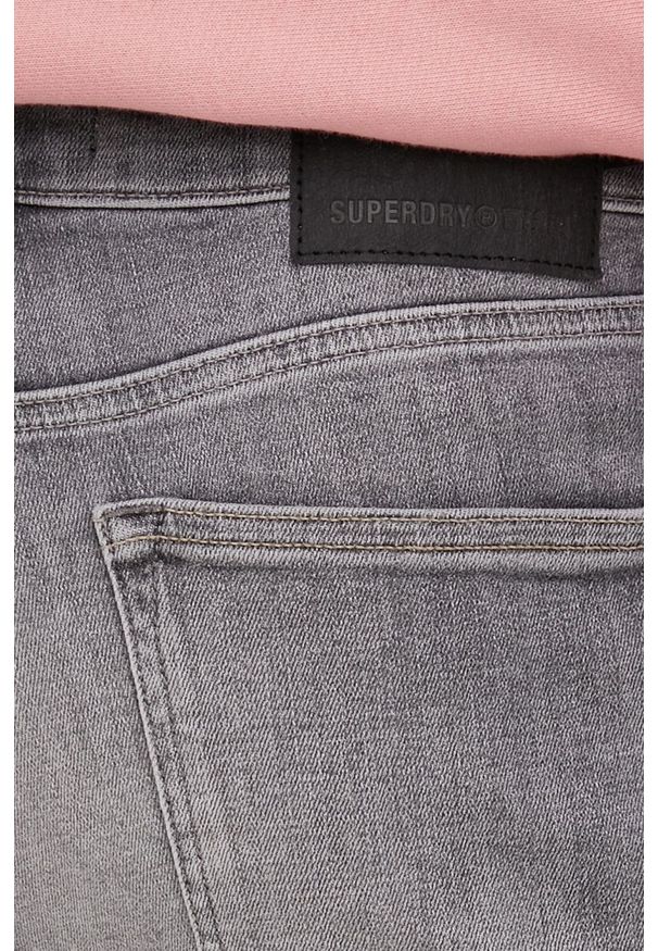 Superdry jeansy męskie. Kolor: szary