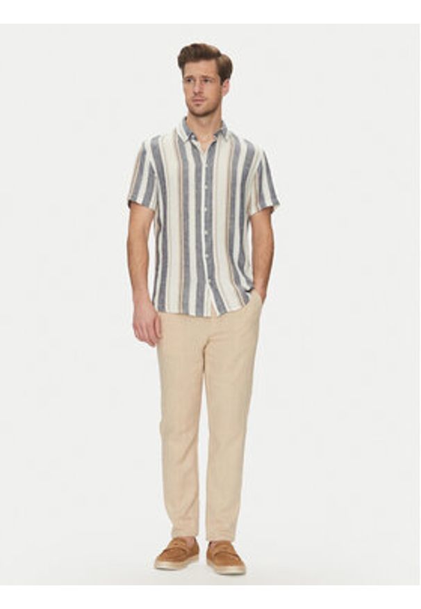 Blend Koszula 20717864 Kolorowy Regular Fit. Materiał: wiskoza, len. Wzór: kolorowy