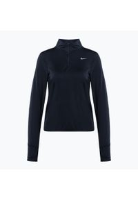 Longsleeve do biegania damski Nike Swift Element UV 1/4-Zip. Kolor: czarny. Długość rękawa: długi rękaw. Sport: bieganie #1