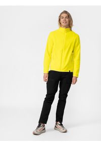 4f - 4F Polar ze stójką Polartec® męski XXL. Typ kołnierza: kołnierzyk stójkowy. Kolor: żółty. Materiał: polar