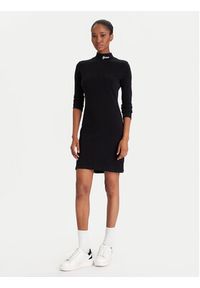 Guess Sukienka codzienna V5BK04 KCBF1 Czarny Slim Fit. Okazja: na co dzień. Kolor: czarny. Materiał: bawełna. Typ sukienki: proste. Styl: casual #3