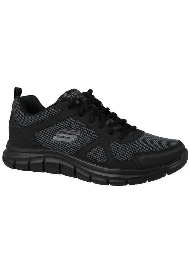 skechers - Buty treningowe męskie Skechers Track. Okazja: na co dzień. Kolor: czarny. Materiał: tkanina. Sport: fitness