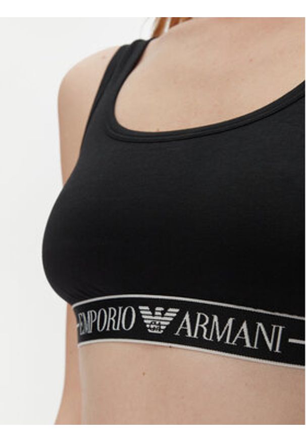 Emporio Armani Underwear Biustonosz top EW000420 AF10881 UC001 Czarny. Kolor: czarny. Materiał: bawełna