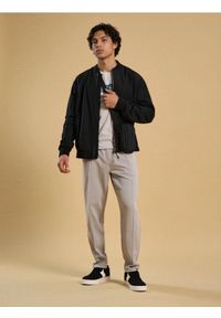 Sinsay - Spodnie tapered fit - szary. Kolor: szary #1