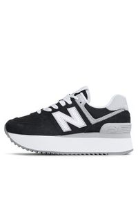 New Balance Sneakersy WL574ZSA Czarny. Kolor: czarny. Materiał: zamsz, skóra. Model: New Balance 574