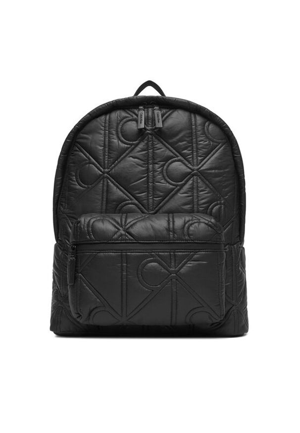 Calvin Klein Plecak Puffer Round Backpack LV04D3141G Czarny. Kolor: czarny. Materiał: materiał