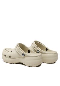 Crocs Klapki Classic Platform Clog W 206750 Beżowy. Kolor: beżowy. Obcas: na platformie #4