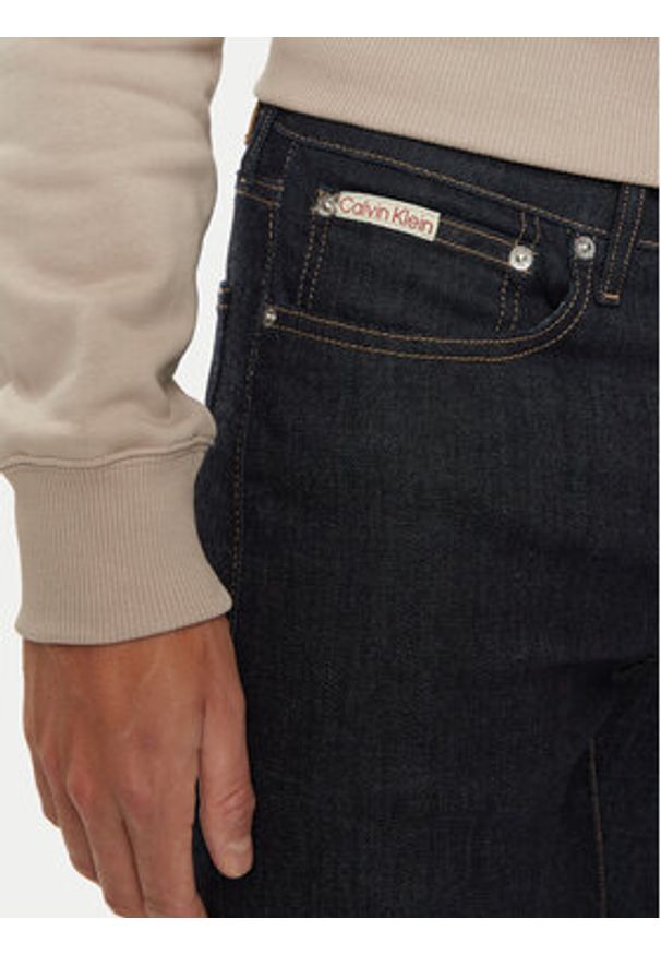 Calvin Klein Jeans Jeansy J30J326078 Granatowy Skinny Fit. Kolor: niebieski