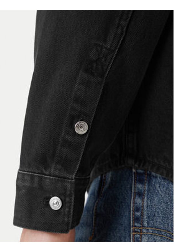 Calvin Klein Jeans Koszula jeansowa 90's LV04RF709G Czarny Regular Fit. Kolor: czarny. Materiał: bawełna
