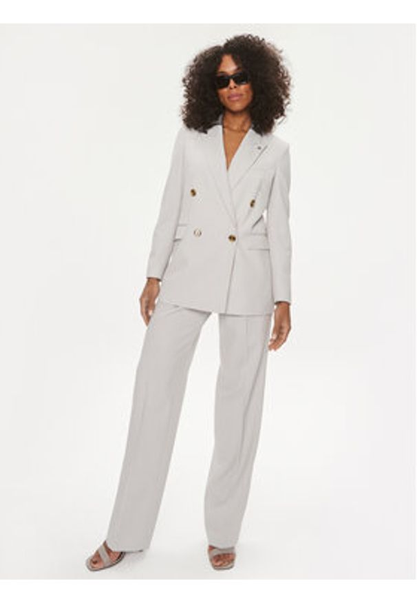 BOSS - Boss Marynarka Jaleto 50520760 Szary Regular Fit. Kolor: szary. Materiał: syntetyk