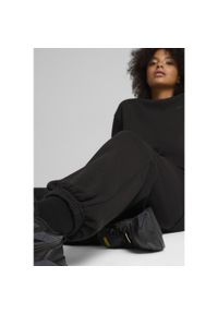 Puma - Spodnie dresowe unisex Essentials Elevated PUMA Black. Kolor: czarny. Materiał: dresówka
