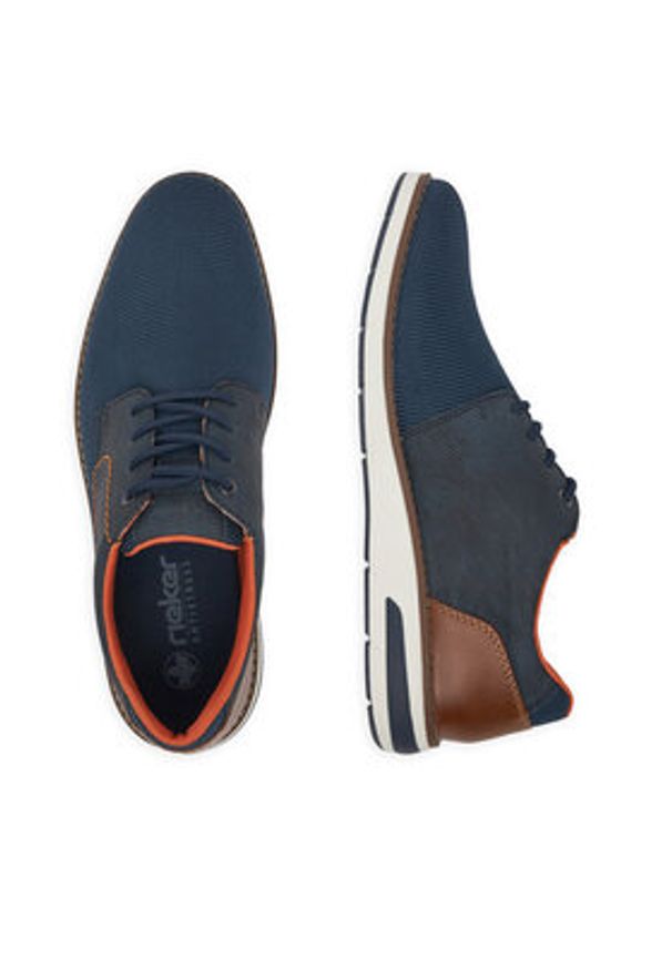 Rieker Sneakersy 11301-14 Granatowy. Kolor: niebieski. Materiał: materiał