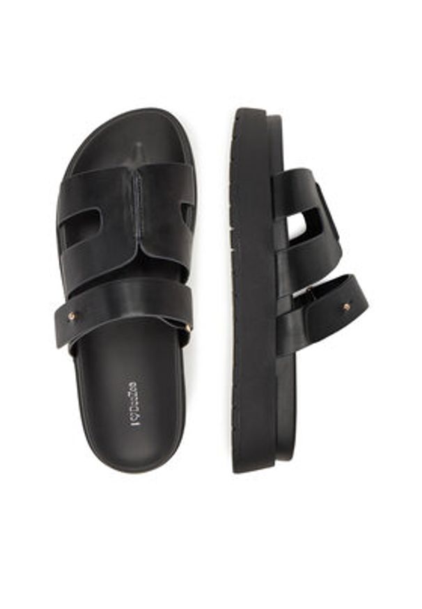 DeeZee Klapki HY69916-2 Czarny. Kolor: czarny. Materiał: materiał, syntetyk