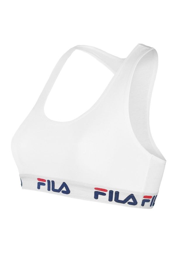 Fila - Woman Bra. Kolor: biały. Materiał: bawełna. Sport: bieganie