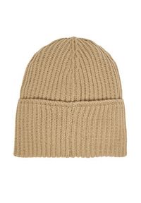 TOMMY HILFIGER - Tommy Hilfiger Czapka Th Elevated Script AW0AW17777 Beżowy. Kolor: beżowy. Materiał: wełna #3