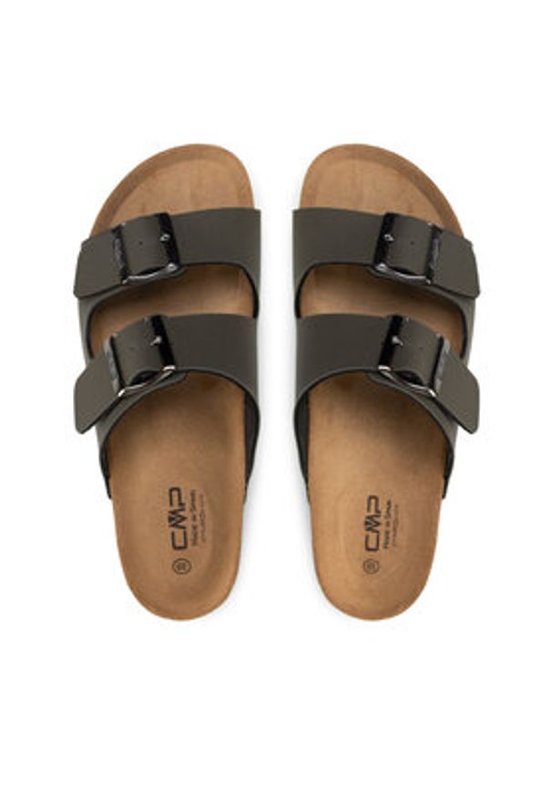 CMP Klapki Eco Thalitha Silpper 3Q91017 Zielony. Kolor: zielony. Materiał: skóra